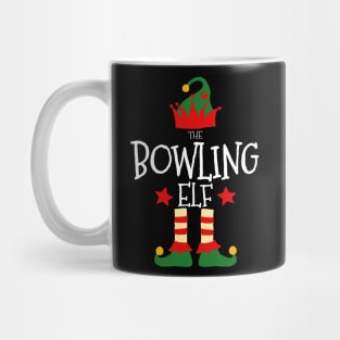 Bowling Elf Matching Family Group Christmas Party Pajamas Mug